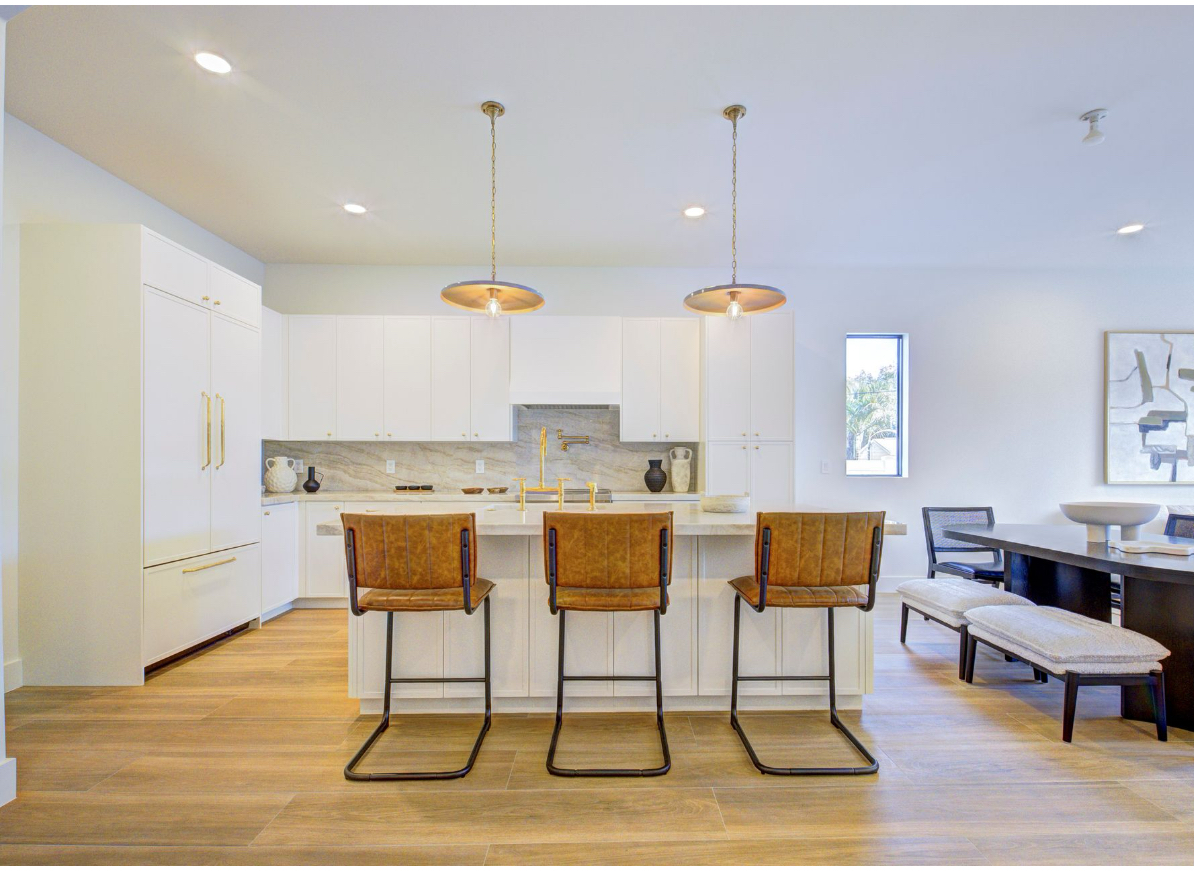 Custom kitchen island in Culver City, CA